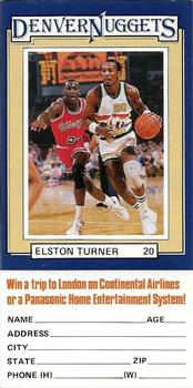 1985-86 Denver Nuggets Police #8 Elston Turner Front