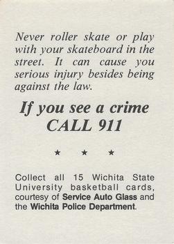 1980-81 Wichita State Shockers Police #NNO Antoine Carr Back
