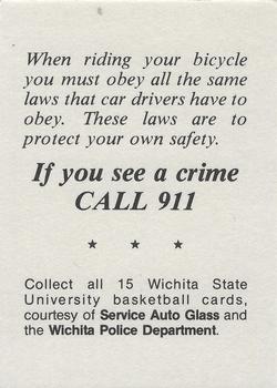 1980-81 Wichita State Shockers Police #NNO James Gibbs Back