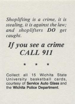 1980-81 Wichita State Shockers Police #NNO Jay Jackson Back