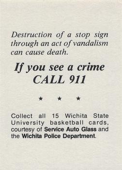 1980-81 Wichita State Shockers Police #NNO Mike Jones Back
