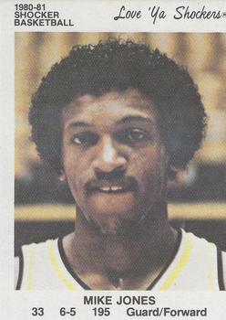 1980-81 Wichita State Shockers Police #NNO Mike Jones Front