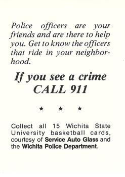 1980-81 Wichita State Shockers Police #NNO Ozell Jones Back