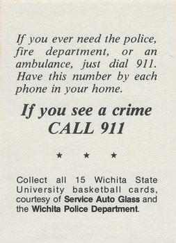 1980-81 Wichita State Shockers Police #NNO Cliff Levingston Back
