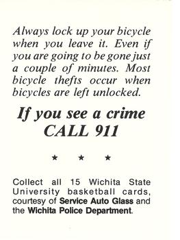 1980-81 Wichita State Shockers Police #NNO Tony Martin Back