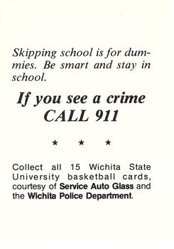 1980-81 Wichita State Shockers Police #NNO Gene Smithson Back