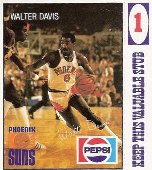 1980-81 Pepsi Phoenix Suns #1 Walter Davis Front