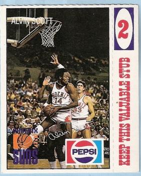 1980-81 Pepsi Phoenix Suns #2 Alvin Scott Front