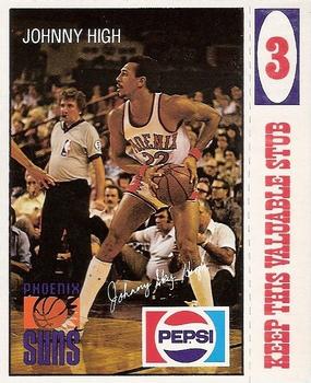 1980-81 Pepsi Phoenix Suns #3 Johnny High Front