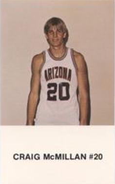 1984-85 Arizona Wildcats Police #NNO Craig McMillan Front