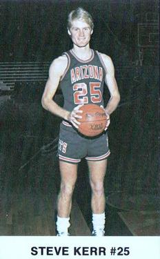 1985-86 Arizona Wildcats Police #9 Steve Kerr Front