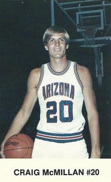 1987-88 Arizona Wildcats Police #NNO Craig McMillan Front
