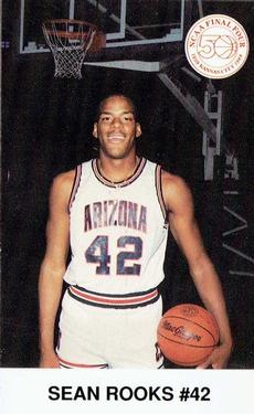1988-89 Arizona Wildcats Police #12 Sean Rooks Front