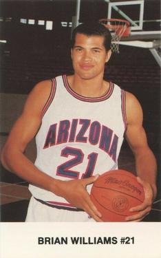 1989-90 Arizona Wildcats Police #NNO Brian Williams Front