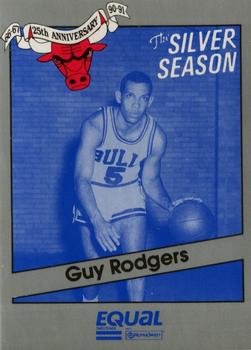 1990-91 Star Equal Chicago Bulls Silver Season #13 Guy Rodgers Front