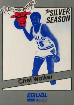 1990-91 Star Equal Chicago Bulls Silver Season #16 Chet Walker Front
