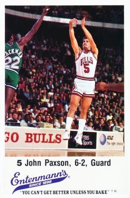 1987-88 Entenmann's Chicago Bulls  #NNO John Paxson Front
