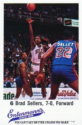 1987-88 Entenmann's Chicago Bulls  #NNO Brad Sellers Front