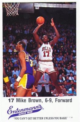 1987-88 Entenmann's Chicago Bulls  #NNO Mike Brown Front