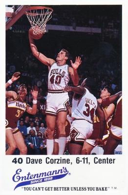 1987-88 Entenmann's Chicago Bulls  #NNO Dave Corzine Front