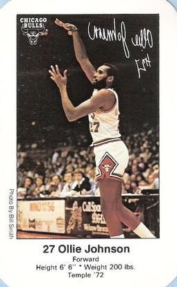 1979-80 Chicago Bulls Police #27 Ollie Johnson Front