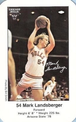 1979-80 Chicago Bulls Police #54 Mark Landsberger Front