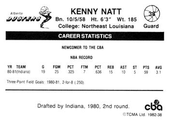 1981-82 TCMA CBA #38 Kenny Natt Back
