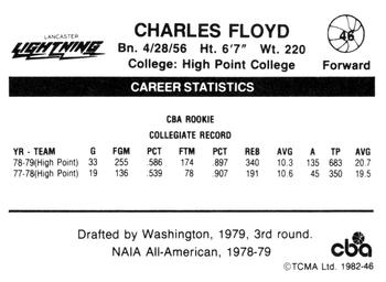 1981-82 TCMA CBA #46 Charles Floyd Back