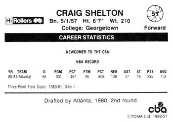 1981-82 TCMA CBA #51 Craig Shelton Back