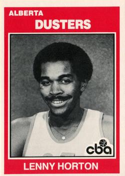 1981-82 TCMA CBA #66 Lenny Horton Front