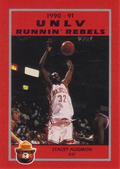 1990-91 UNLV Runnin' Rebels Smokey #3 Stacey Augmon Front