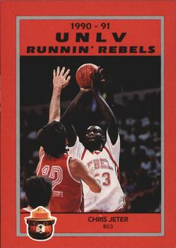 1990-91 UNLV Runnin' Rebels Smokey #8 Chris Jeter Front