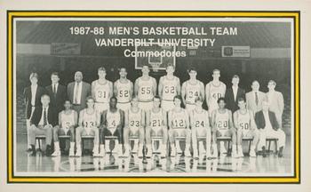 1987-88 Vanderbilt Commodores Police #1 Team Photo Front