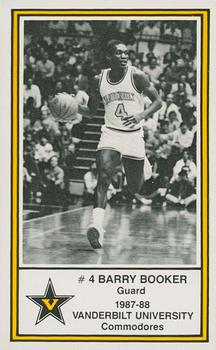 1987-88 Vanderbilt Commodores Police #4 Barry Booker Front