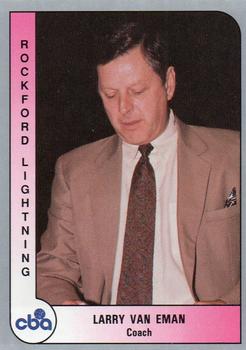 1991-92 ProCards CBA #33 Lanny Van Eman Front