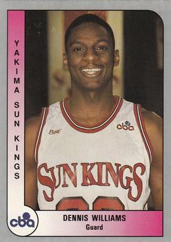 1991-92 ProCards CBA #93 Dennis Williams Front