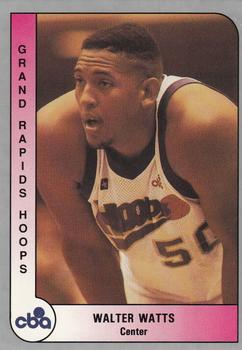 1991-92 ProCards CBA #104 Walter Watts Front