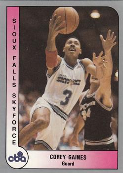 1991-92 ProCards CBA #116 Corey Gaines Front
