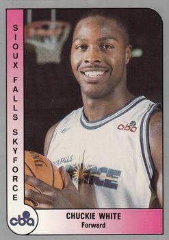 1991-92 ProCards CBA #119 Chuckie White Front