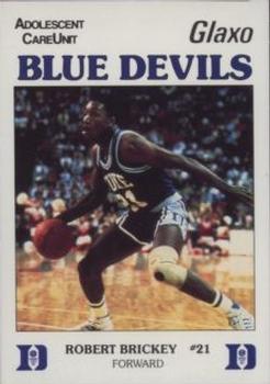 1987-88 Duke Blue Devils #NNO Robert Brickey Front
