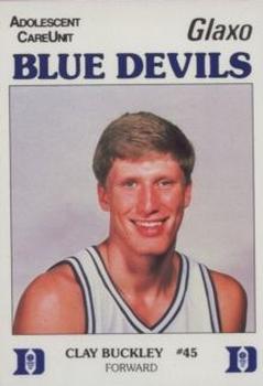 1987-88 Duke Blue Devils #NNO Clay Buckley Front