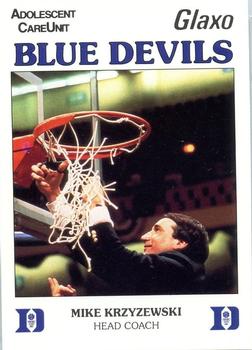 1987-88 Duke Blue Devils #NNO Mike Krzyzewski Front
