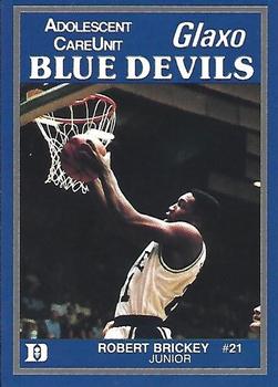 1988-89 Duke Blue Devils #NNO Robert Brickey Front
