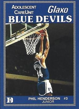 1988-89 Duke Blue Devils #NNO Phil Henderson Front
