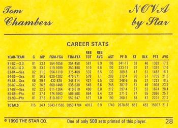 1990-91 Star Nova #28 Tom Chambers Back