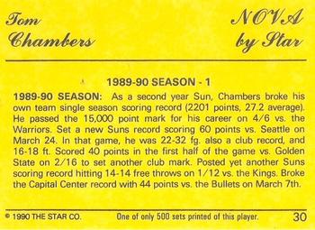 1990-91 Star Nova #30 Tom Chambers Back