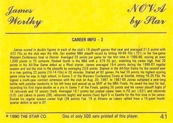 1990-91 Star Nova #41 James Worthy Back