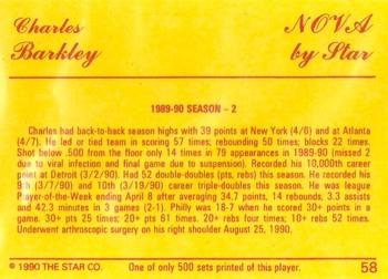 1990-91 Star Nova #58 Charles Barkley Back
