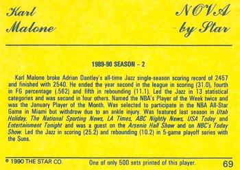 1990-91 Star Nova #69 Karl Malone Back