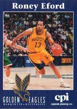 1995-96 Marquette Golden Eagles CPI #NNO Roney Eford Front